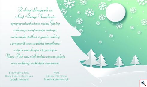 kartka swiateczna gmina rzeczyca jpg