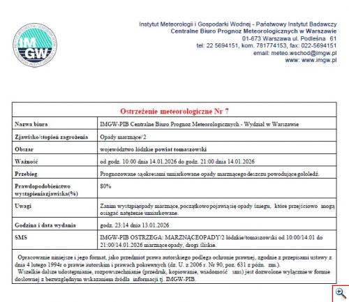 marznące opady