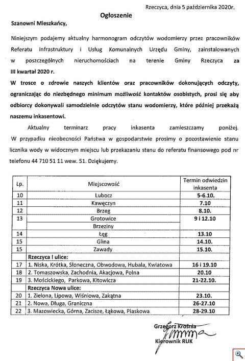 ogłoszenie