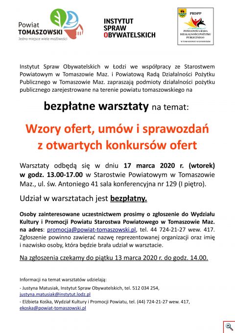 warsztat wzory ofert